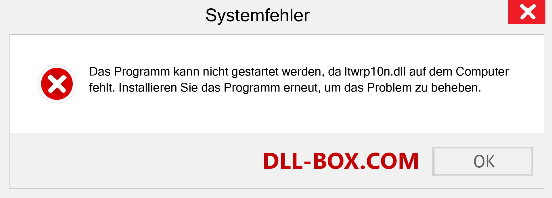 ltwrp10n.dll-Datei fehlt?. Download für Windows 7, 8, 10 - Fix ltwrp10n dll Missing Error unter Windows, Fotos, Bildern