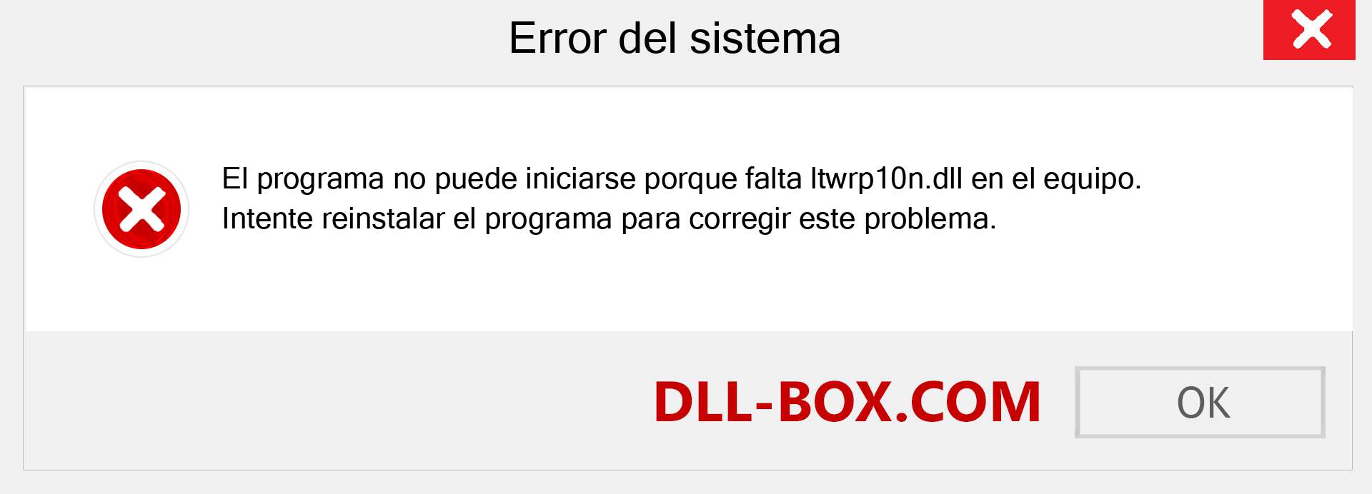 ¿Falta el archivo ltwrp10n.dll ?. Descargar para Windows 7, 8, 10 - Corregir ltwrp10n dll Missing Error en Windows, fotos, imágenes