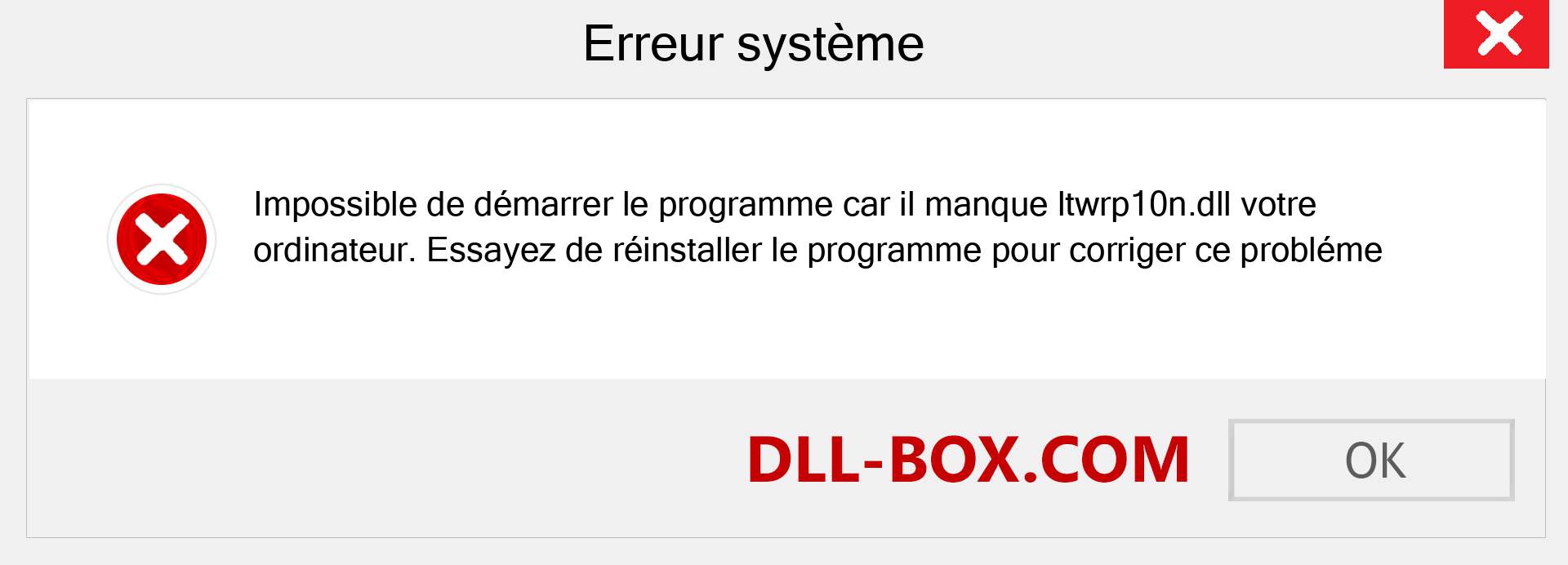 Le fichier ltwrp10n.dll est manquant ?. Télécharger pour Windows 7, 8, 10 - Correction de l'erreur manquante ltwrp10n dll sur Windows, photos, images